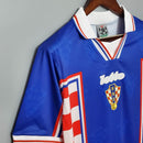 Camisa Croácia Retrô 1998 Azul, Vermelha e Branca - Lotto  | PrimeFut