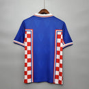 Camisa Croácia Retrô 1998 Azul, Vermelha e Branca - Lotto  | PrimeFut